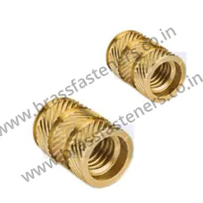 Brass Helical Knurled Inserts